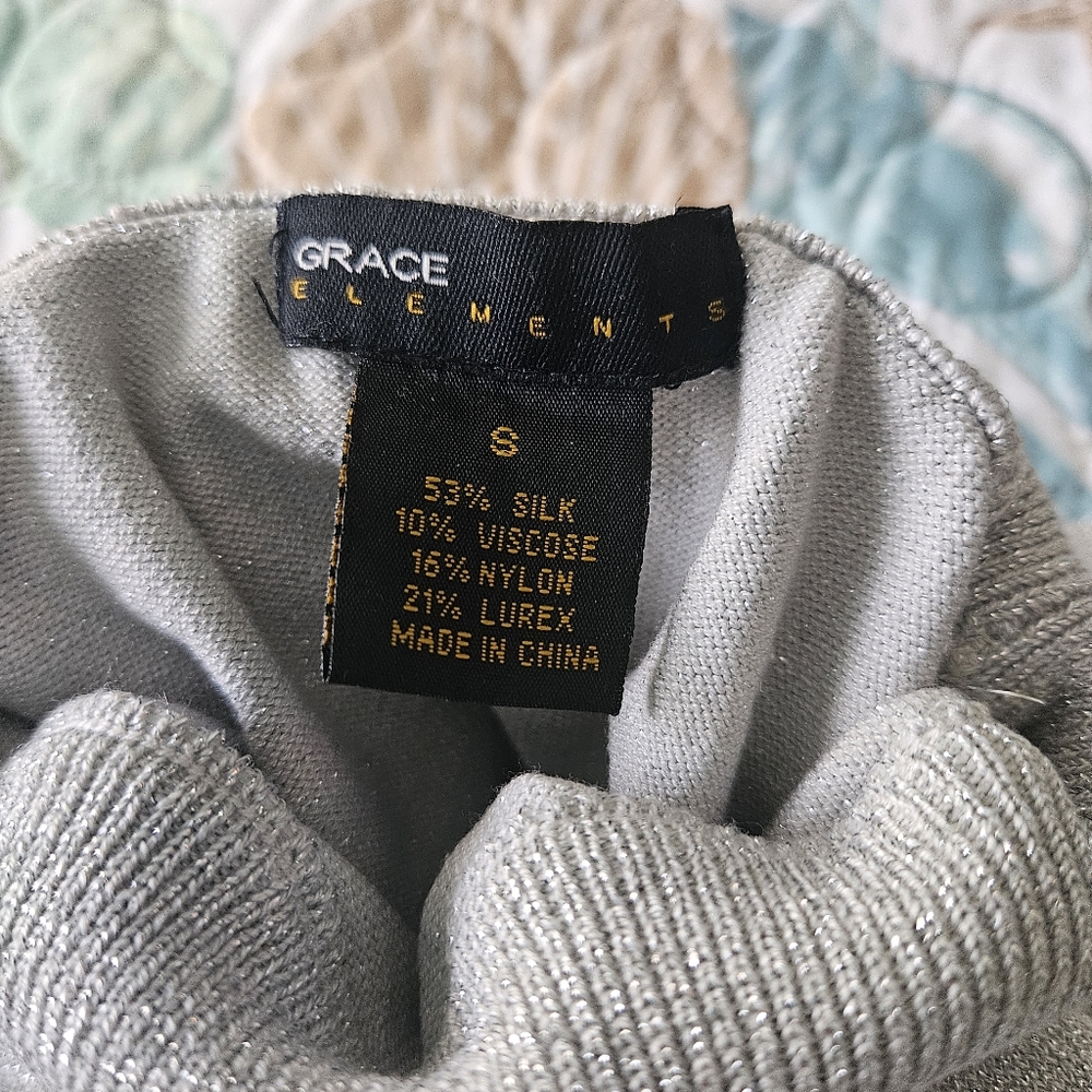 Grace Elements, Short Sleeve, Shimmery, Thin Swea… - image 4